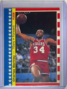 Adesivo Fleer #9 Charles Barkley 1987 - Foto 1 di 2