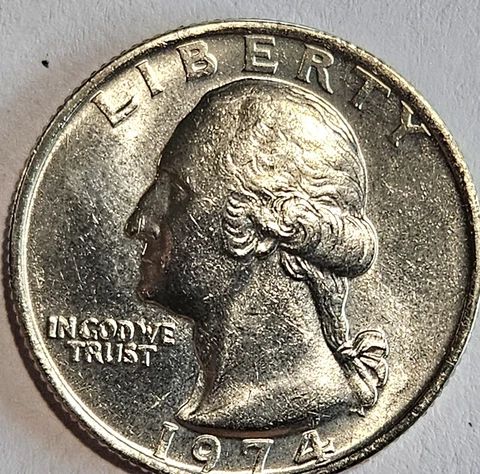 U.S.A. 1974 Washington, UNCIRCULATED Clad Quarter, KM-164, FAST SHIPPING Cover