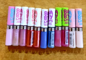 11 Maybelline Baby Lips Lip Gloss Assorted Lot - Picture 1 of 1
