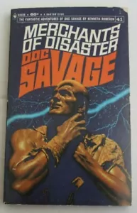 DOC SAVAGE #41 BANTAM 4689 MERCHANTS OF DISASTER KENNETH ROBESON BAMA CVR VG - Picture 1 of 1