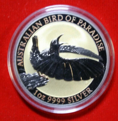 Australia 1 Dollaro 2018 Paradise Bird 1 Oncia #F4626 Proof " Masterpieces " - Immagine 1 di 4