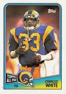 1988 Topps #289 CHARLES WHITE Los Angeles Rams - Picture 1 of 2