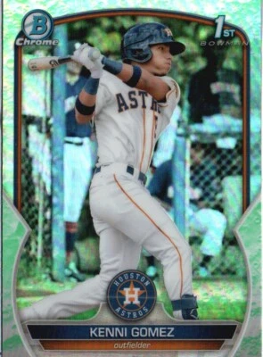 2023 Bowman #BCP-40 Kenni Gomez Chrome Prospects Lunar Glow Refractors - Image 1 of 2