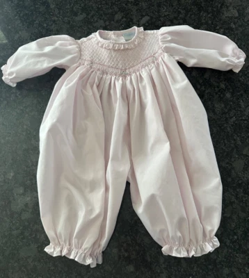 Carter's Infantil Niñas Rosa Mameluco Conjunto Una Pieza Talla 6 Meses Calado Foto 1 de 4