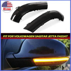 Dynamic LED Turn Signal Light Indicator Mirror for VW Golf 5 Jetta MK5 Passat B6 - Picture 1 of 11