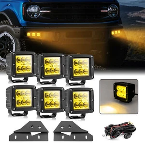Amber LED Bumper Fog Lights Driving Lamp Kit For 2021 2022 2023 2024 Ford Bronco - Bild 1 von 8