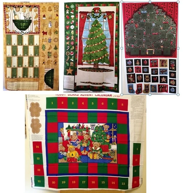 Christmas Advent Calendar Fabric Panels - You Pick - Image 1 of 1