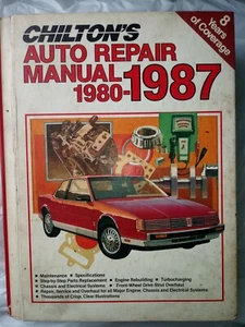 Chilton's Auto Reparatur Handbuch 1980-1987 - alle Serienfahrzeuge - KOSTENLOSER VERSAND - Bild 1 von 2