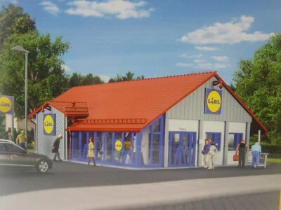 Supermarkt LIDL  - Vollmer HO Bausatz 1:87 -  43662    #E - Bild 1 von 3