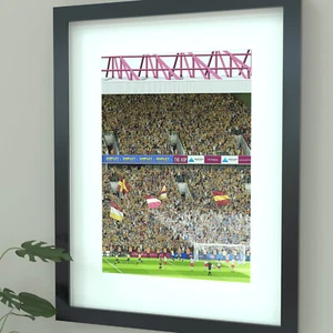 Bradford City Promotion Sarcevic Goal 2025 Illustrated Art Print Valley Parade - Picture 1 of 8