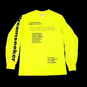Goapele Dreamseeker Music Tee T Shirt Yellow Bright Size Small S B21 - Picture 1 of 4