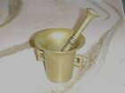 1800s Original HEAVY Brass Pharmacy Doctor's Mortar & Pestle ACTUALLY USED!