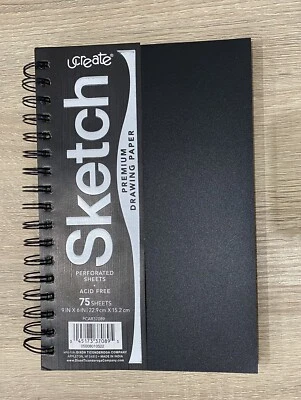 Pacon UCreate Sketch + Note Book 9" x 6" - Ruled and Blank Pages Brand New - Image 1 of 3
