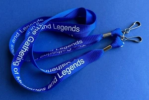 Gathering Of Mustangs and Legends - Set of 2 New Blue Lanyards - Picture 1 of 3