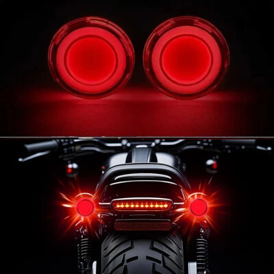 Luces de freno LED rojas bala para motocicleta 1157 para Harley Davidson Iron 883 1200 Foto 1 de 4