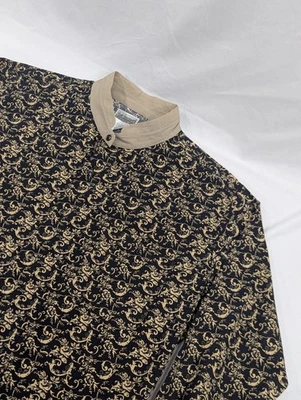 Cuello Banda Express Riders Vintage Calce Ajustado 2XL Largo Alto Cachemira Negro Dorado  Foto 1 de 4