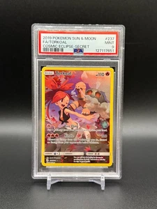 Torkoal 237/236 Pokemon TCG Sm-Cosmic Eclipse Secret Rare Holo Full Art PSA 9 - Picture 1 of 2