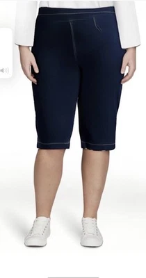 Capris de mezclilla Just my size Plus elástico súper oscuro para mujer talla 3X NUEVO Foto 1 de 4