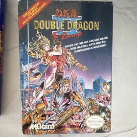 Acclaim Double Dragon II: The Revenge Multiplayer Martial Arts NES Box & Manual
