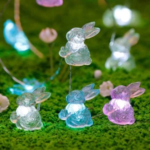 Easter Decoration Lights, Rabbit Bunny Festive String Lights Battery & USB Co... - Picture 1 of 7
