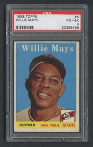 1958 Topps Willie Mays #5 Base PSA 4 - Foto 1 di 2