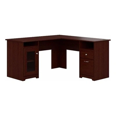 Bush Furniture Cabot 60" L-Shaped Computer Desk in Harvest Cherry - Image 1 of 4