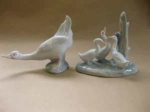 Nao by Lladro ~ Ducks ~ 2 Vintage Porcelain Figures - Picture 1 of 8