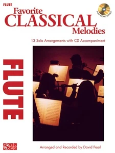 Favorite Classical Melodies for Flute Solo Sheet Music Play-Along Book CD - Picture 1 of 1