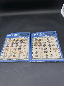 Vintage Nascar Race Day Hat Pins Display Lot x 54 1995 New Gordon Wallace - Picture 1 of 9