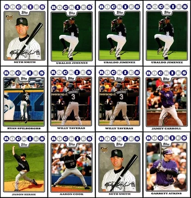 2008 Topps 科罗拉多落基山脉 (18) 卡套装 - Going, Going... 几乎消失了! 不要... — 第 1/4 张图片