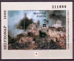 HUNGARY - 1989. Stamp Day - 125th Anniv. of Red Cross Movement - S/S - MNH - Picture 1 of 1