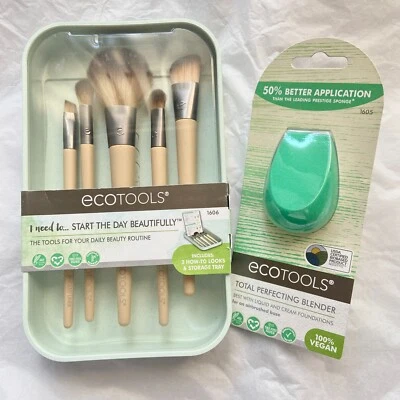 NEW in box EcoTools Makeup Brush Kit and Total Perfecting Blender (6 pcs) - Image 1 of 2