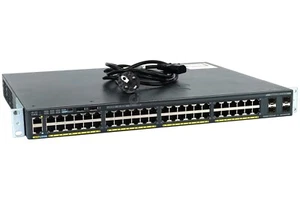 WS-C2960X-48FPS-L KATALIZATOR CISCO 2960-X 48-PORTOWY ETHERNET 4-PORTOWY PRZEŁĄCZNIK SFP 1GB - Zdjęcie 1 z 7