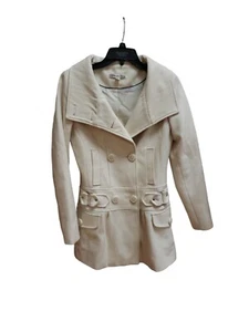 American Rag Peacoat Womens Size XS Cream Button Wool Classic Victorian - Picture 1 of 11
