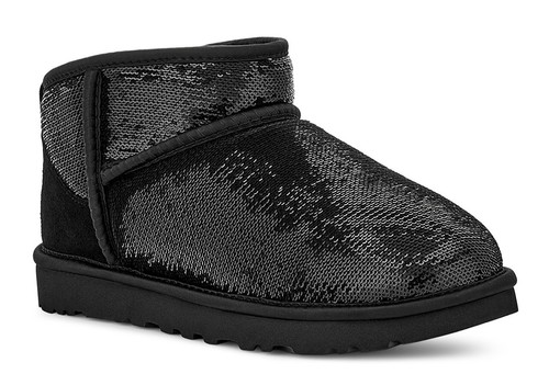 Stivali UGG® donna classici ultra mini sfera specchio clima freddo nuovi con scatola taglia 7 neri