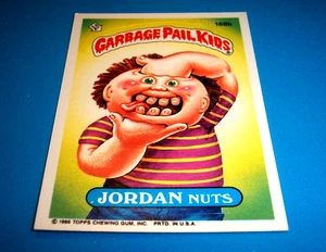 1986 Garbage Pail Kids Original 5th Series "JORDAN NUTS" #168b Sticker Card - Picture 1 of 1