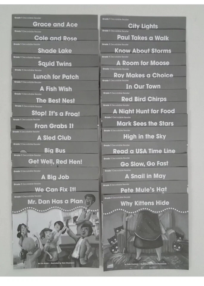 Benchmark Education Buildup Phonics Take-Home Grade 1 Decodable Readers 1a - 30a