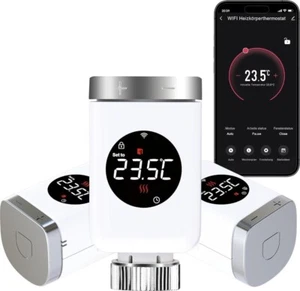 SALCAR Set da 3 Valvole Termostatiche TRV801W WIFI - Bild 1 von 8