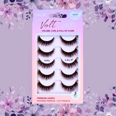 Cílios Volt: sensuais (pacote com 5) / presente grátis com compra de 4 ou mais - Imagem 1 de 2