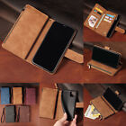 For iPhone 15 Pro Max 14 Plus 13 12 11 XS XR 87+ Zipper Leather Card Wallet Case