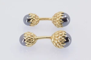 Tiffany/Cufflinks - Acorn Cuff Links - Jean Schlumberger by Tiffany - 18K Gold - Picture 1 of 13