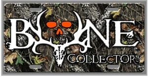 The Bone Collector Orange face - Car Vanity Tag camo hunting deer - Picture 1 of 1