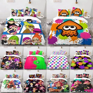 Splatoon 3 Spiele Deckenbezug Kissenbezug Bettwaren Set Schlafzimmer Geschenke - Bild 1 von 14