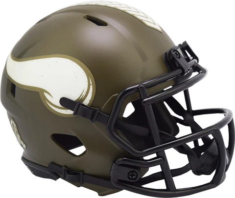 Minnesota Vikings Riddell 2022 Salute To Service Speed Mini Helmet Cover
