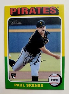 2024 Topps Heritage High Number Paul Skenes Mini Rookie RC # 594 - Picture 1 of 6