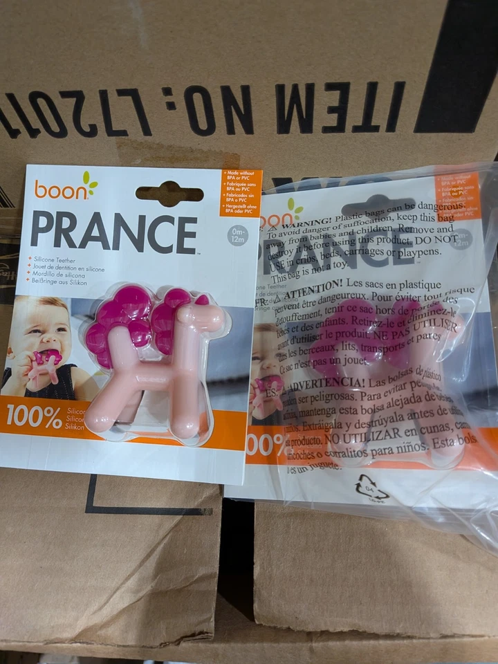 2*Boon Mordedor Silicona, Prance Unicornio Bebé Rosa Te Foto 1 de 1