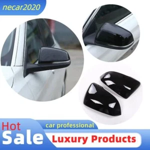 ABS Black Car Outer Mirror Protection Cover Kits For BMW 1 2 Series X1 2016-19 - Picture 1 of 10