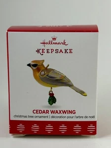 NEU - 2017 Beauty of Birds - Cedar Waxwing - Hallmark MINIATUR Ornament - Bild 1 von 6