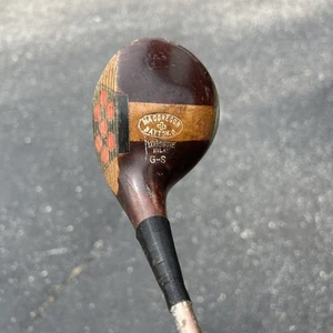 1920's MACGREGOR Brassie Go-Sum Spoon Yardsmore Inlay GS Orig Grip** - Picture 1 of 8