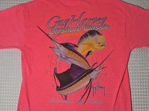 Islamorada Florida Souvenir Fishing Fish Pink T-shirt Kids Youth Size M - Picture 1 of 8